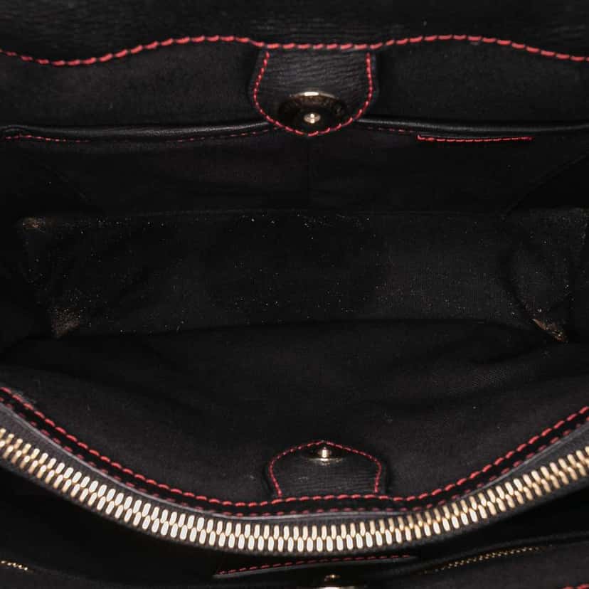 Burberry Medium Leather Patchwork and House Check Banner Satchel Red Leather Fair condition - Box View