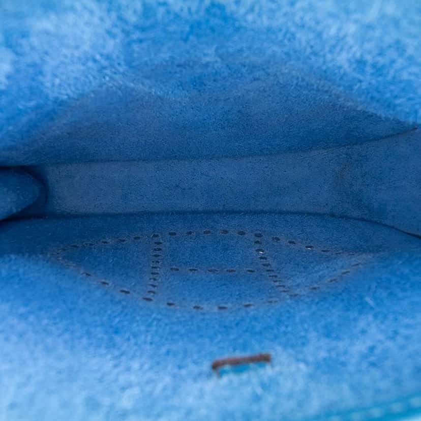 Hermès Epsom Evelyne TPM Blue Leather Good condition - Model View