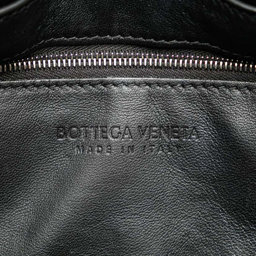 Bottega Veneta Nappa Intrecciato Padded Chain Cassette Satchel Black Leather Good condition - Box View