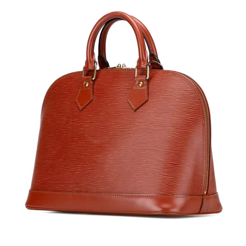 Louis Vuitton Epi Alma PM Brown Leather Good condition - Back View
