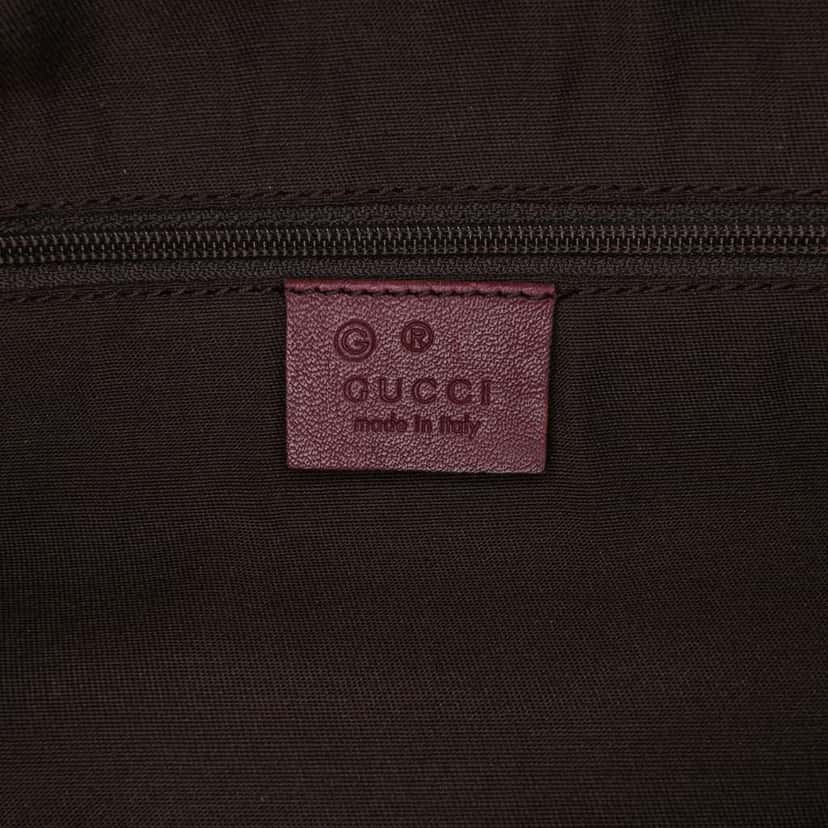 Gucci Guccissima Tender Bamboo Bar Tote Red Leather Good condition - Box View