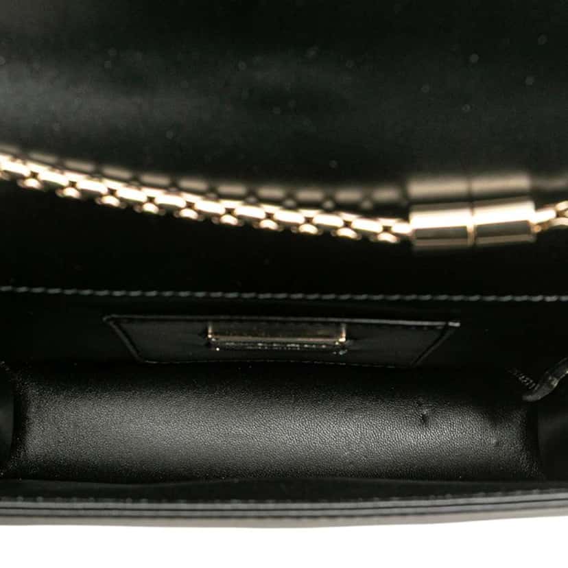 Bvlgari Embellished Calfskin Serpenti Forever Crossbody Black Leather Good condition - Model View