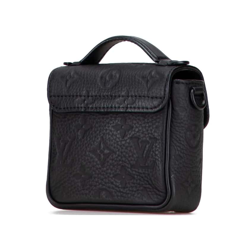 Louis Vuitton Monogram Taurillon Pico S Lock Black Leather Good condition - Back View