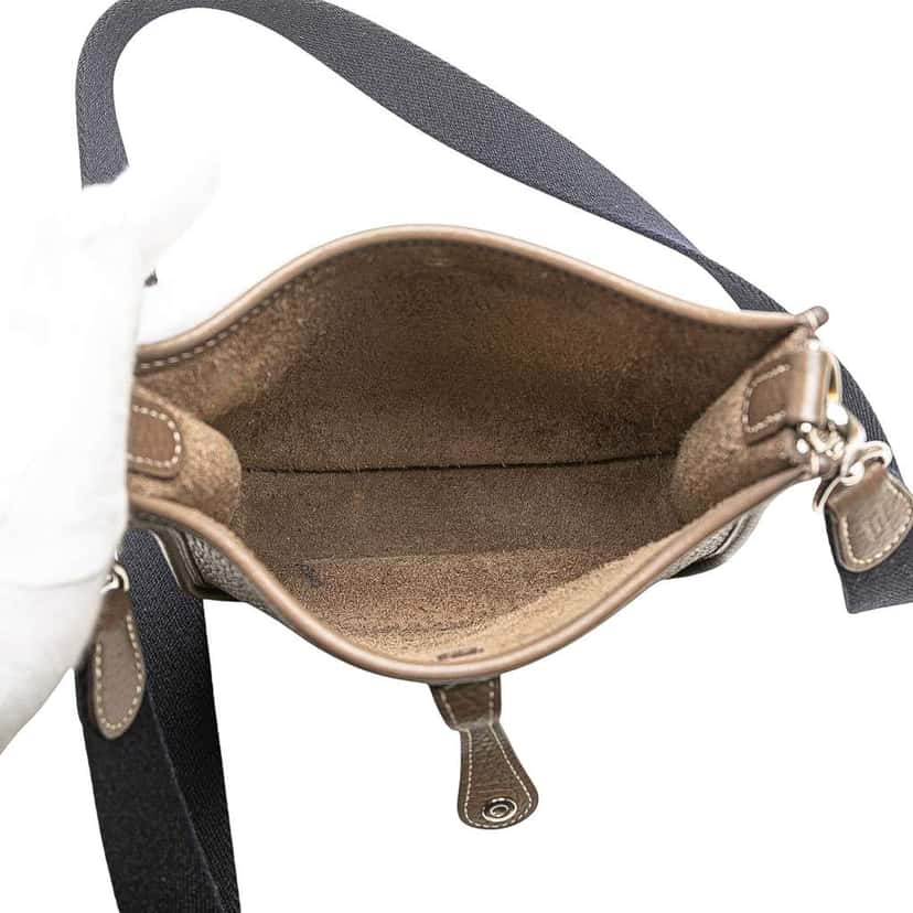 Hermès Clemence Evelyne TPM Brown Leather Good condition - Model View