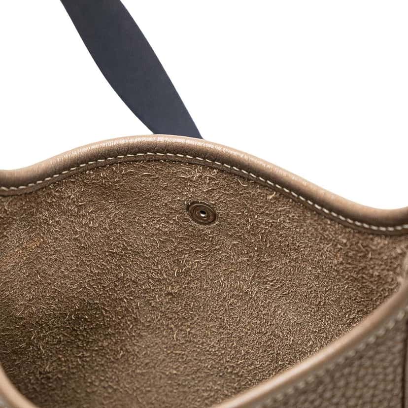 Hermès Clemence Evelyne TPM Brown Leather Good condition - Box View