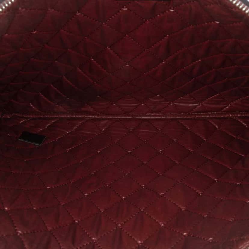 Chanel Large Quilted Nylon O Case Clutch Black Good condition - Model View