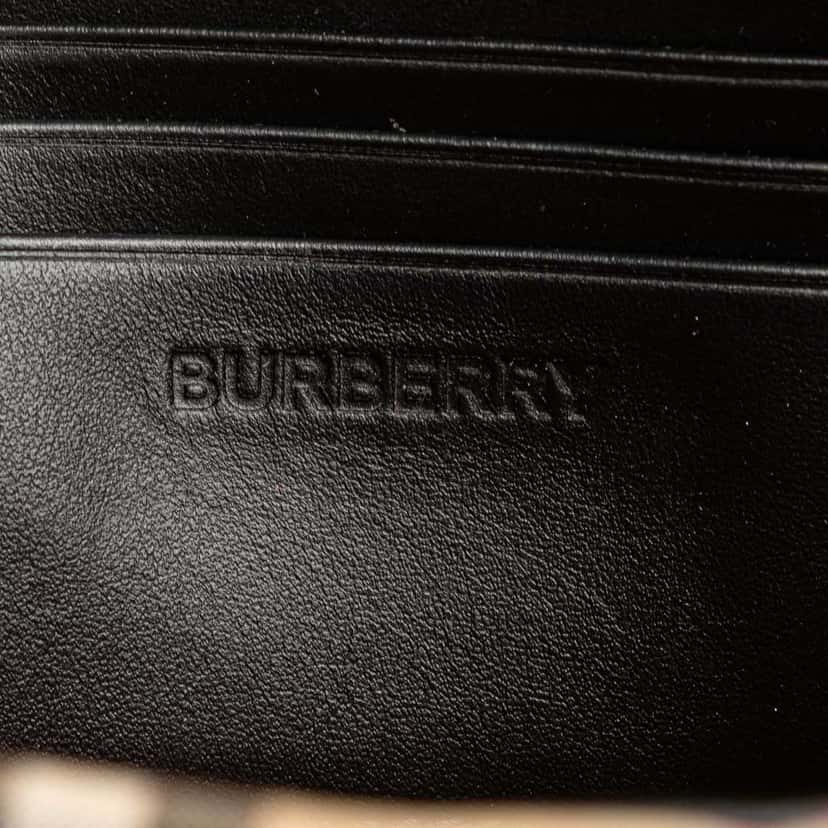 Burberry House Check Canvas Paddy Crossbody Brown Canvas Good condition - Box View