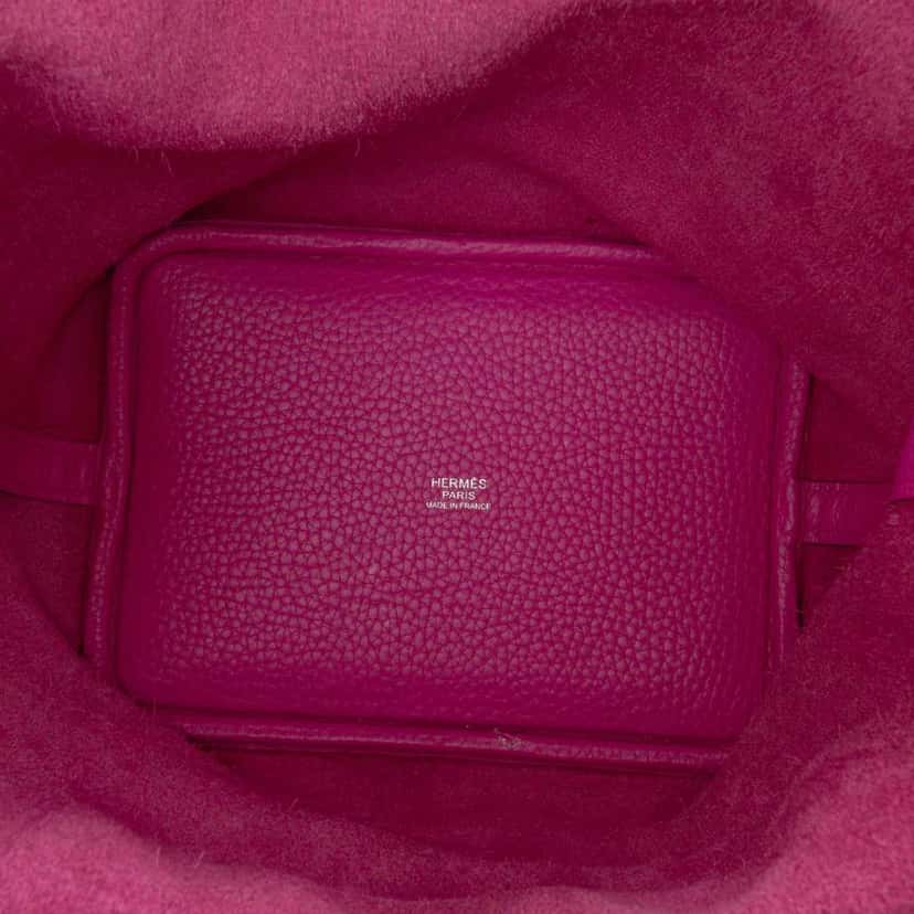 Hermès Clemence Picotin Lock 18 Pink Leather Good condition - Model View