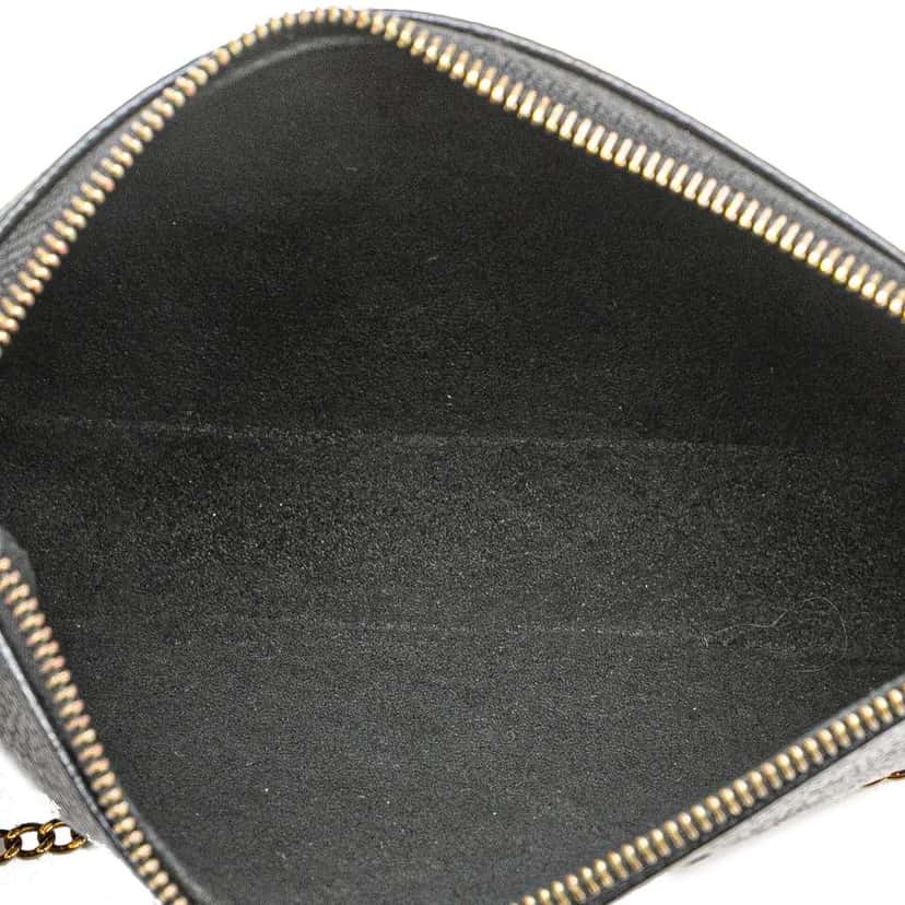 Louis Vuitton Bicolor Monogram Empreinte Mini Pochette Accessoires Black Leather Good condition - Model View