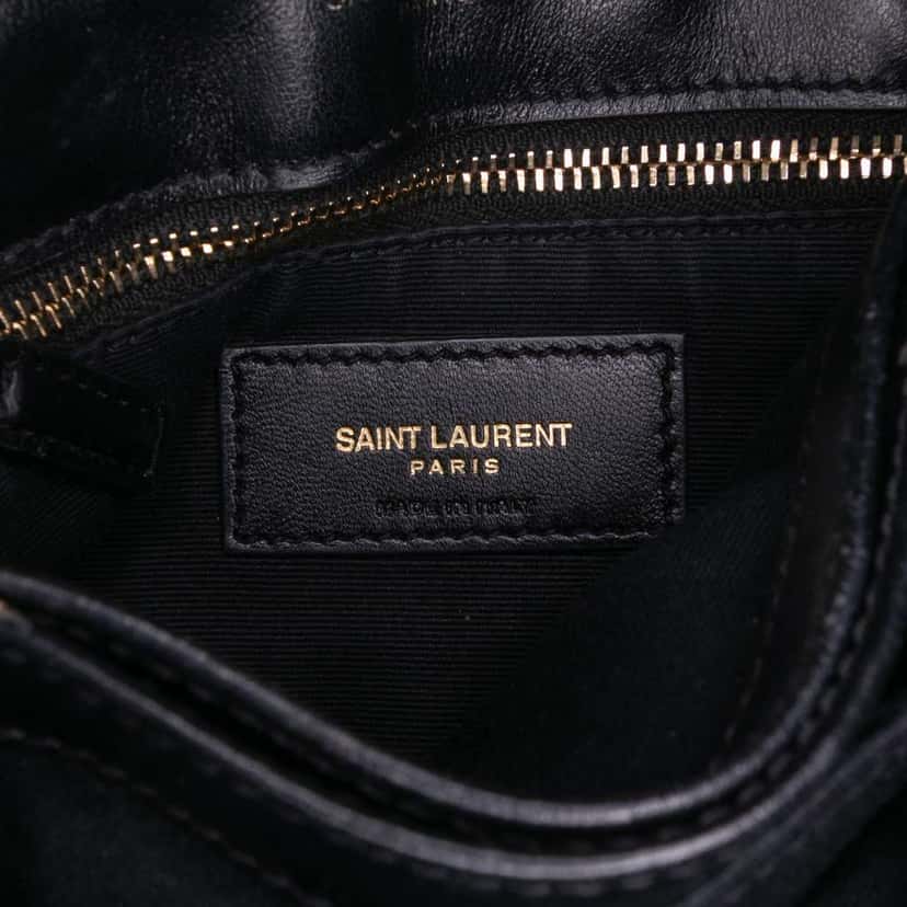 Saint Laurent Toy Matelasse Leather Monogram LouLou Crossbody Black Leather Good condition - Box View