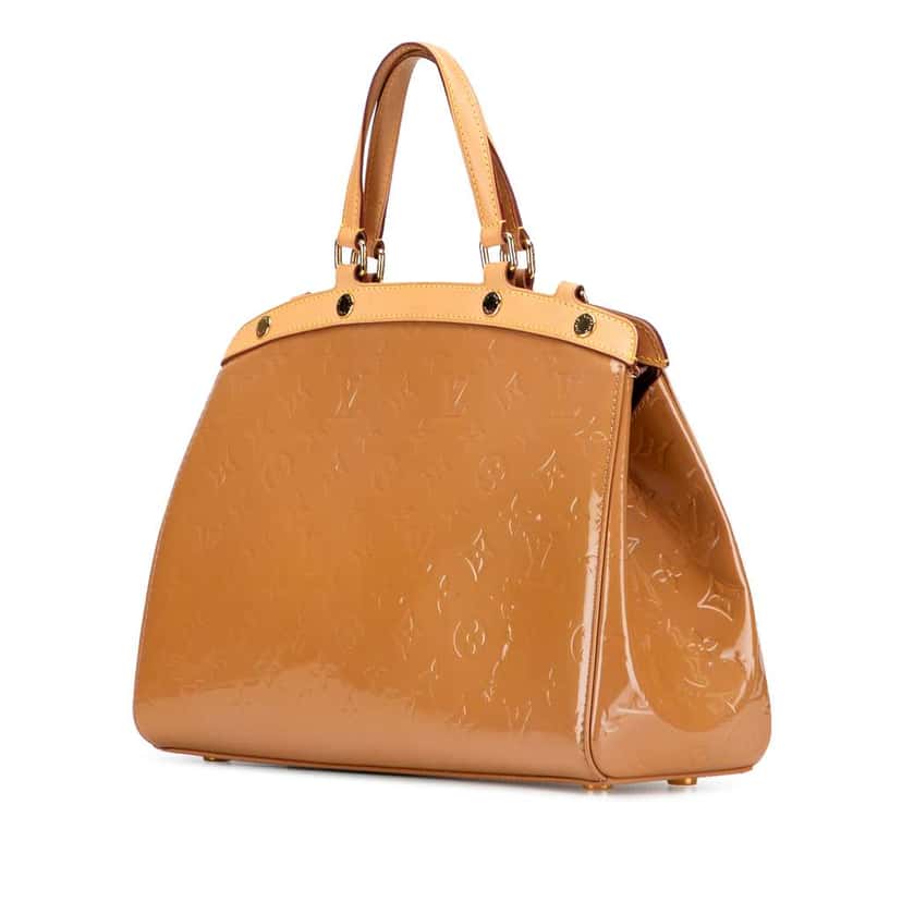 Louis Vuitton Monogram Vernis Brea MM Brown Leather Good condition - Back View