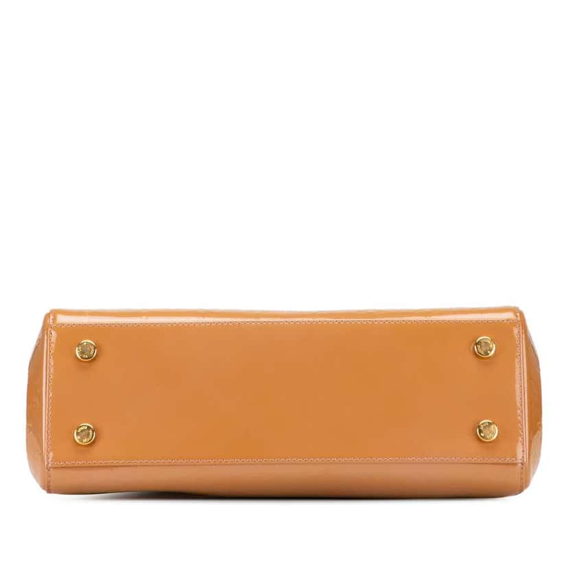 Louis Vuitton Monogram Vernis Brea MM Brown Leather Good condition - Inside View