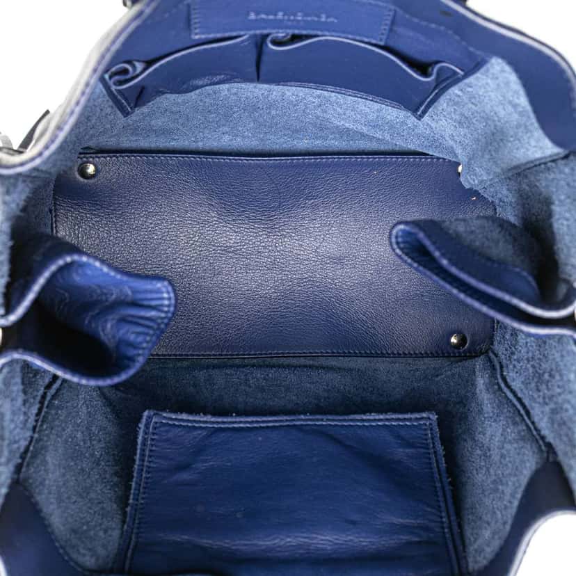 Balenciaga Leather Papier A5 Zip Around Tote Blue Leather Good condition - Model View