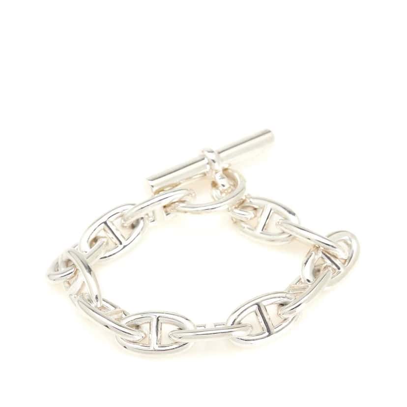 Hermès Large Sterling Silver Chaine d'Ancre Bracelet Silver Silver Good condition - Inside View