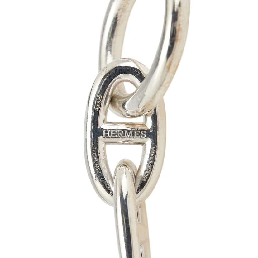Hermès Large Sterling Silver Chaine d'Ancre Bracelet Silver Silver Good condition - Model View