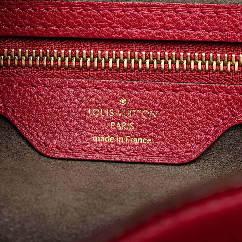 Louis Vuitton Monogram Mahina Cirrus PM Red Leather Good condition - Box View