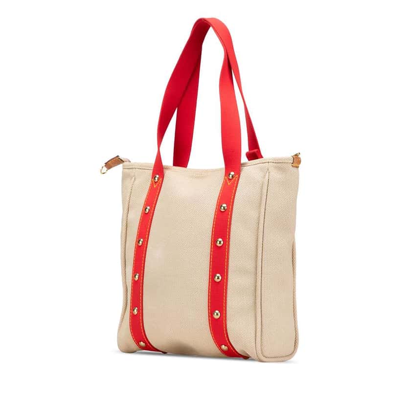 Louis Vuitton Antigua Cabas MM Brown Canvas Good condition - Back View