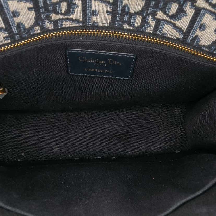 Dior Oblique Canvas 30 Montaigne Flap Blue Canvas Good condition - Model View