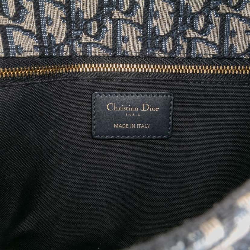 Dior Oblique Canvas 30 Montaigne Flap Blue Canvas Good condition - Box View