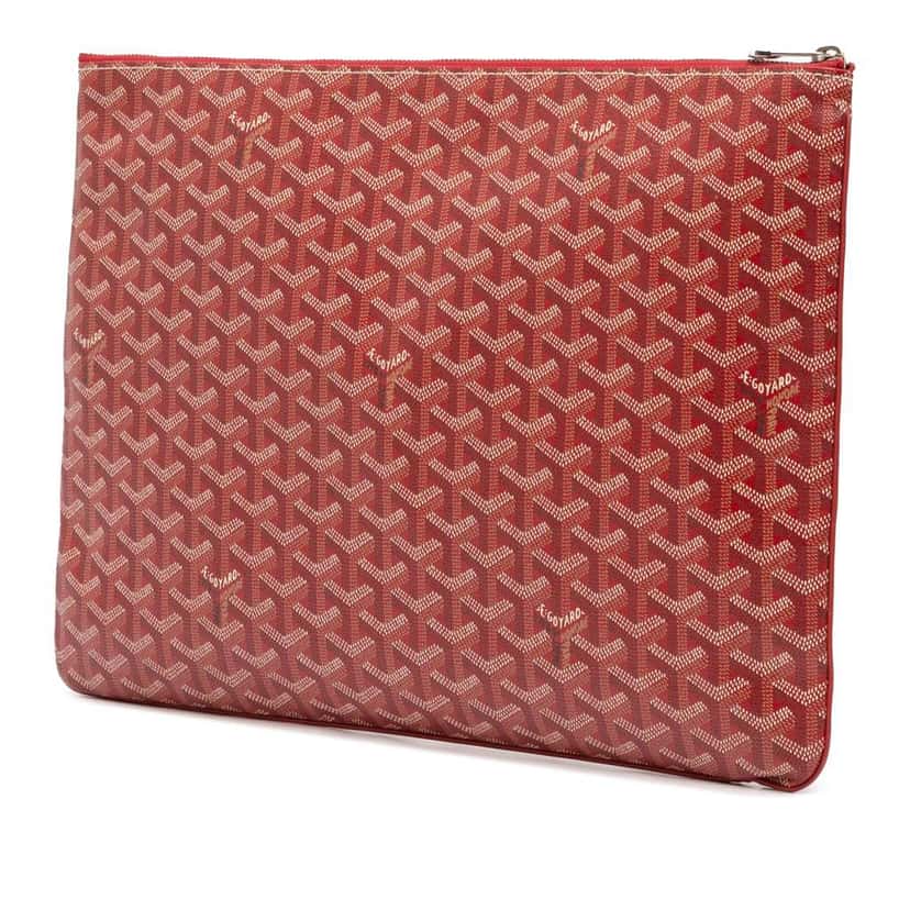 Goyard Goyardine Senat GM Red Canvas Good condition - Back View