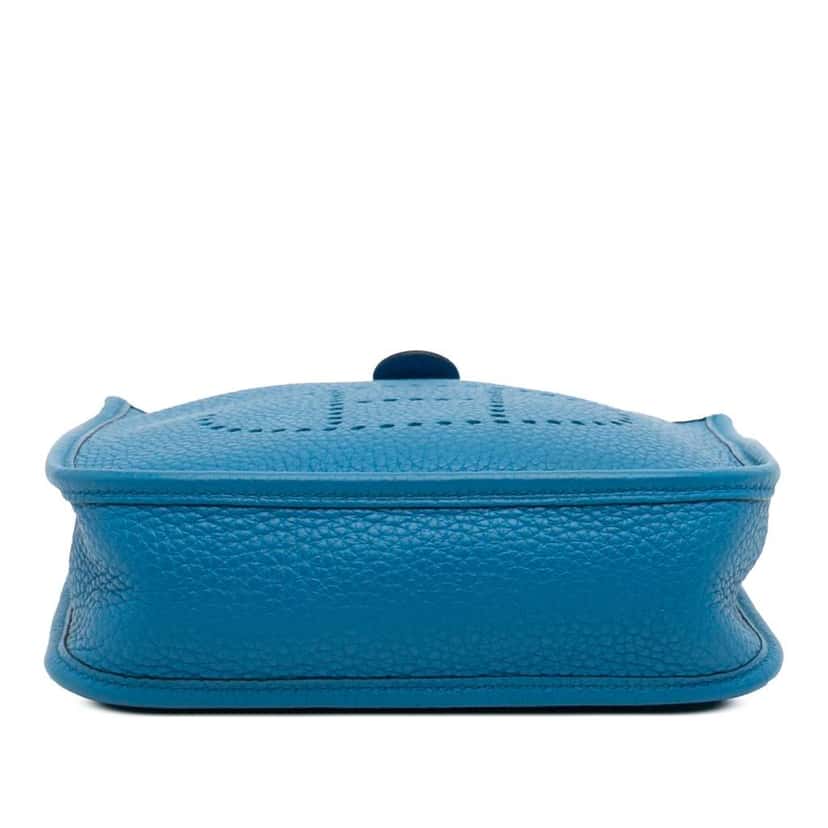 Hermès Clemence Evelyne TPM 16 Blue Leather Good condition - Inside View