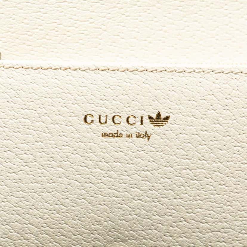 Gucci Adidas Leather Wallet On Chain Black Leather Good condition - Box View