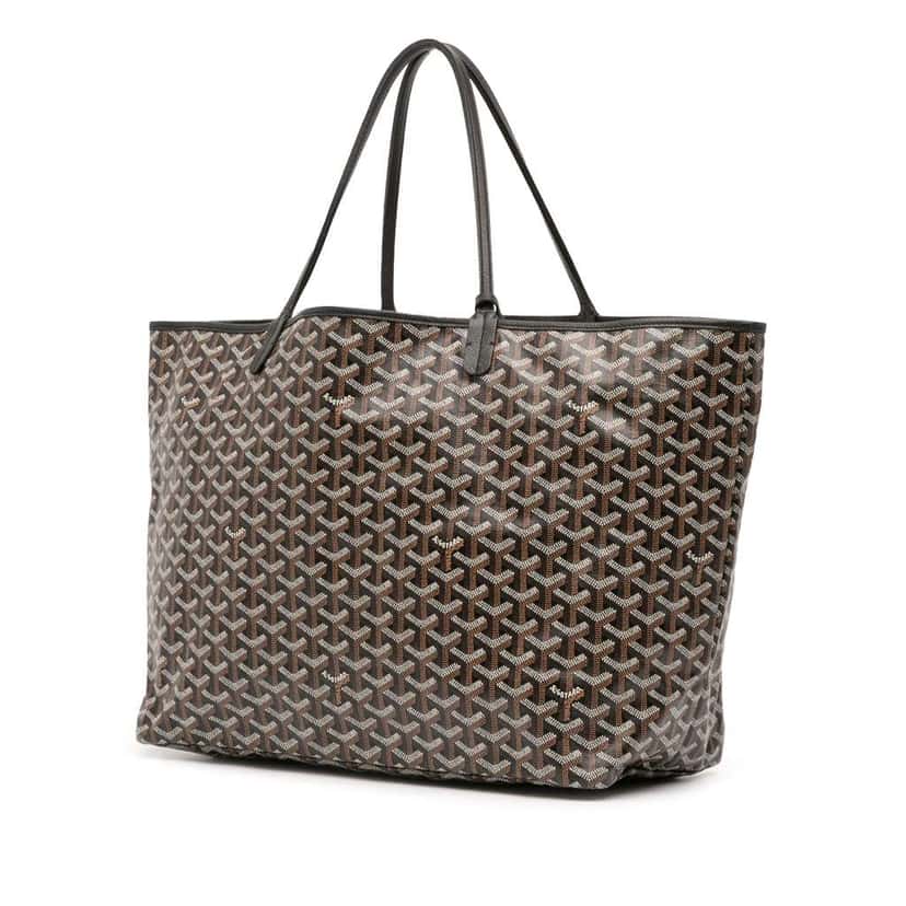 Goyard Goyardine Saint Louis GM Black Canvas Good condition - Back View