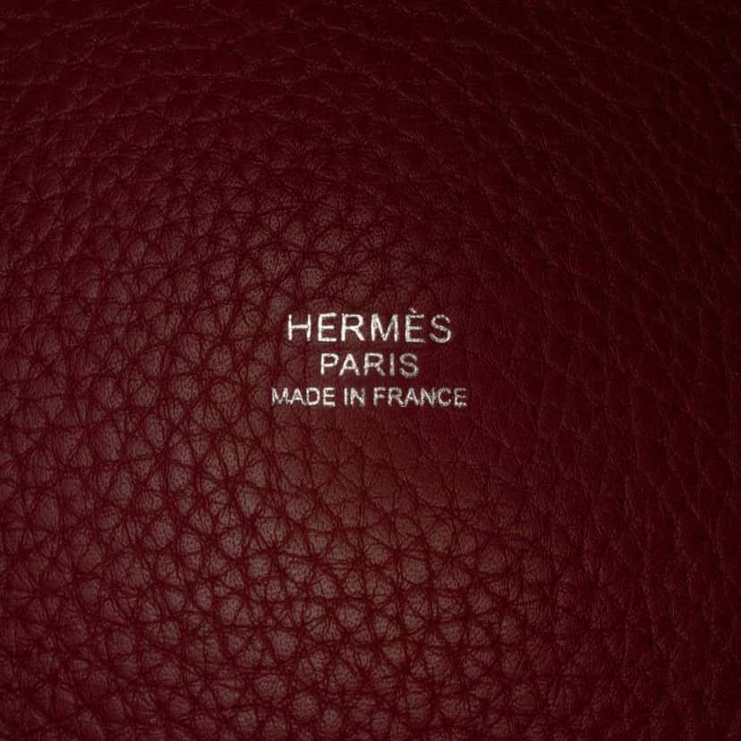 Hermès Bicolor Clemence and Swift Picotin Lock 31 Red Leather Good condition - Box View