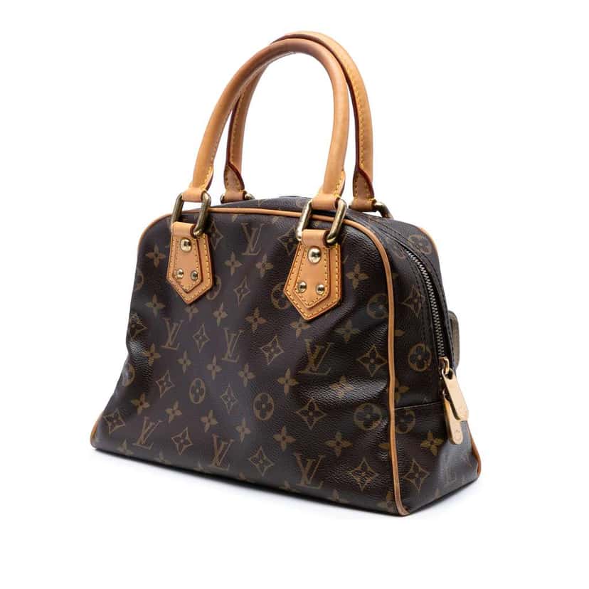 Louis Vuitton Monogram Manhattan PM Brown Good condition - Back View
