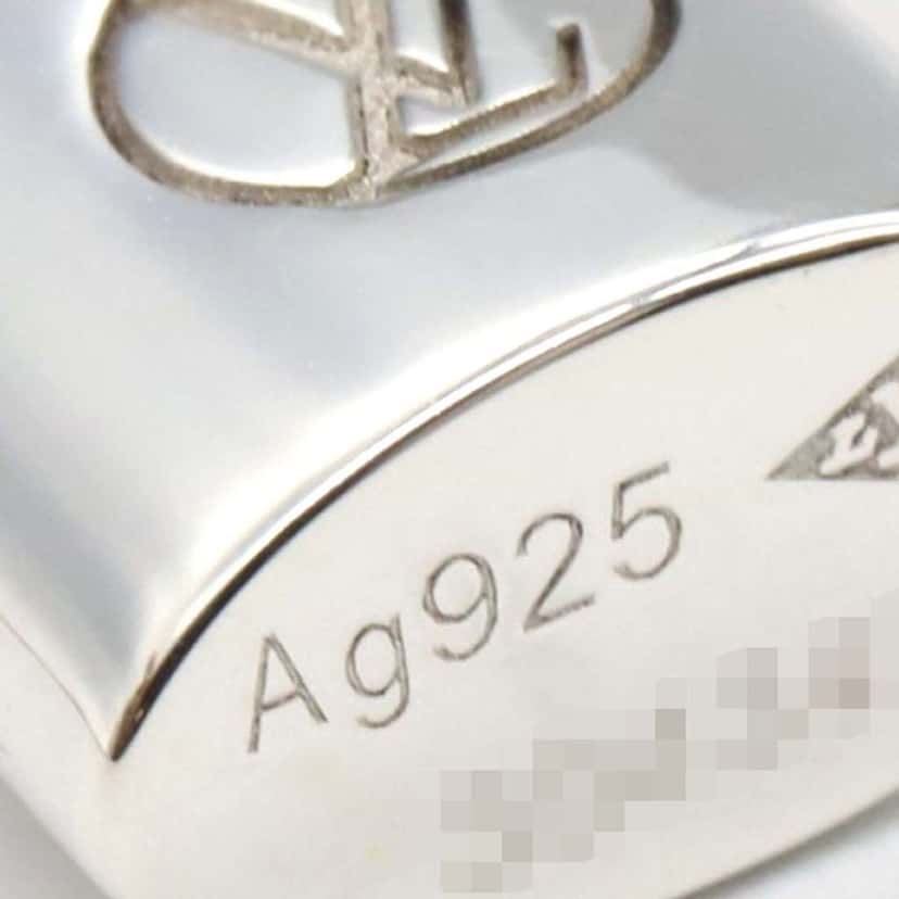 Louis Vuitton Sterling Silver Lockit Pendant Necklace Silver Silver Good condition - Inside View