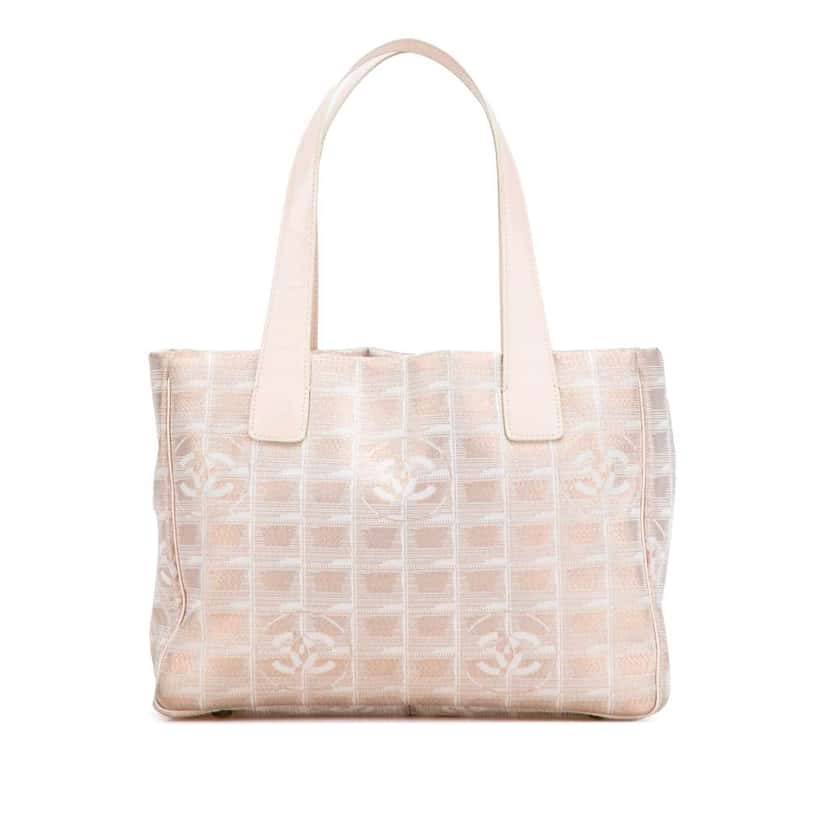 Chanel New Travel Line Nylon Tote Brown Good condition - Front View