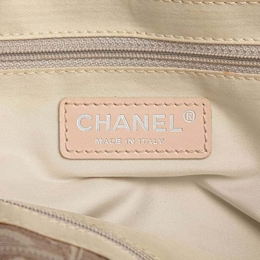 Chanel New Travel Line Nylon Tote Brown Good condition - Box View