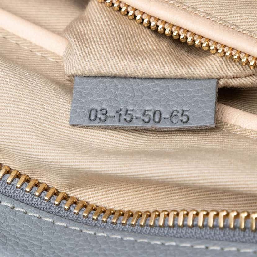 Chloé Medium Leather Paraty Satchel Grey Leather Good condition - Box View