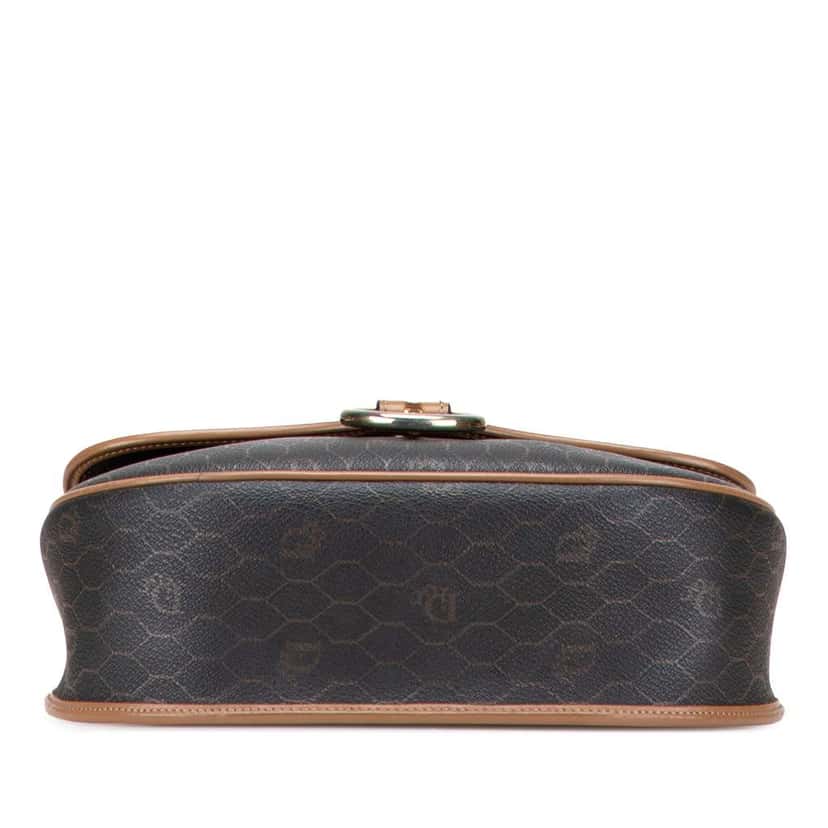 Dior Honeycomb Coated Canvas Crossbody Brown Canvas Fair condition - Inside View