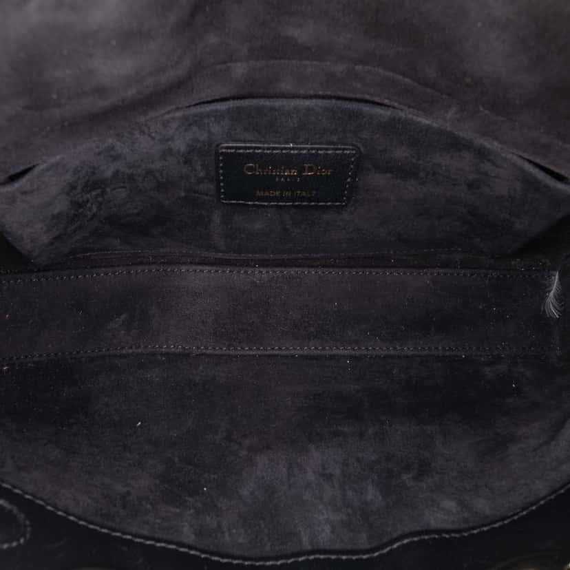 Dior Medium Lambskin Cannage Lady D Joy Black Leather Good condition - Model View