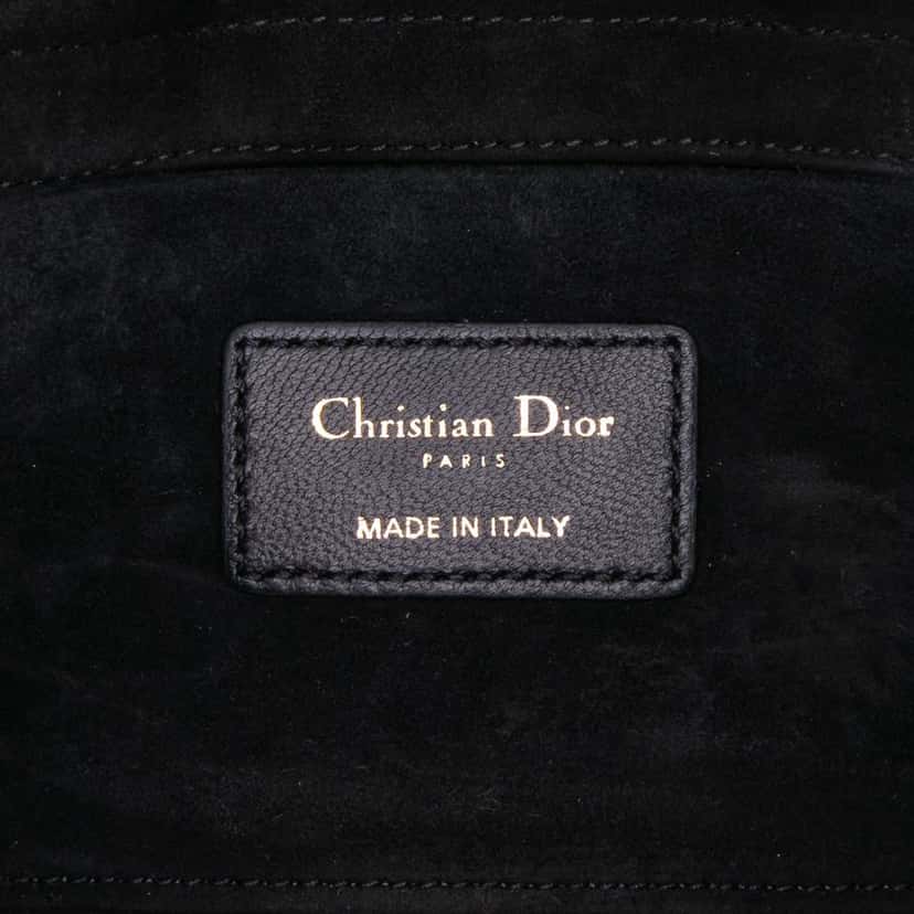 Dior Medium Lambskin Cannage Lady D Joy Black Leather Good condition - Box View