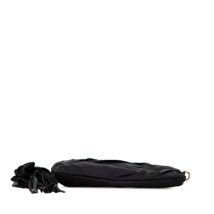 Prada Tessuto Stropicciato Tassel Crossbody Black Good condition - Inside View
