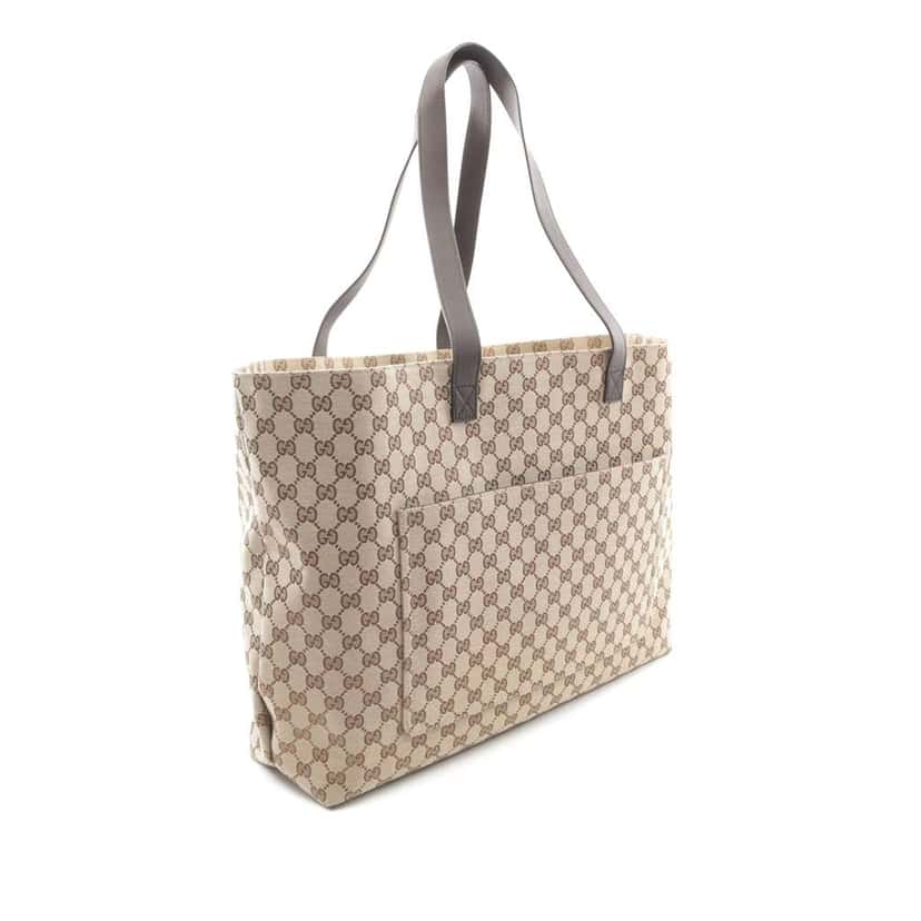 Gucci GG Canvas Maxi Tote Brown Canvas Good condition - Back View