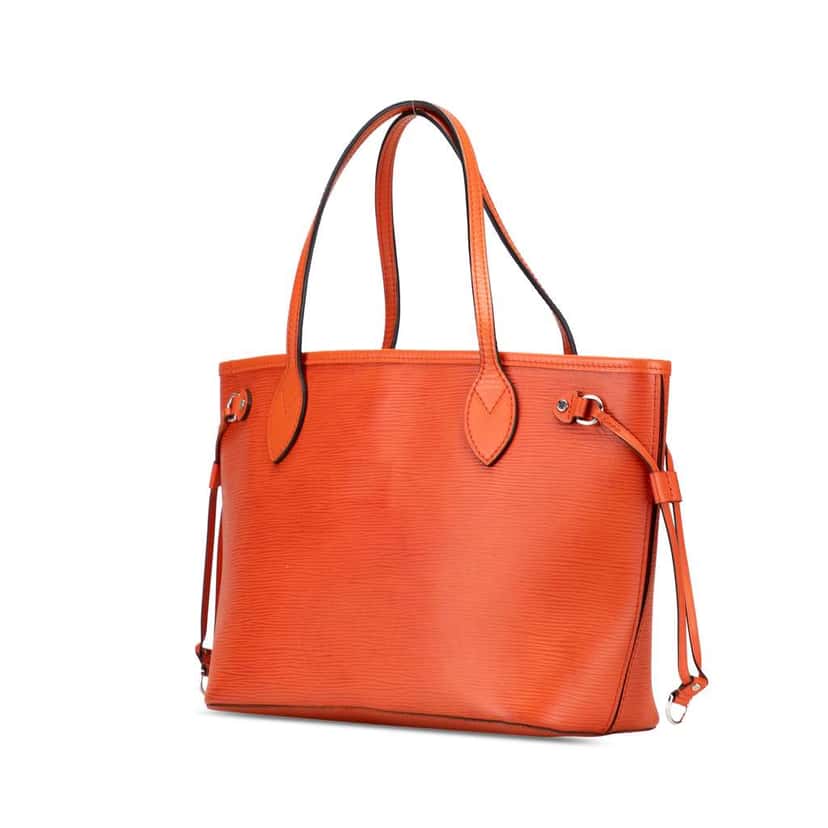 Louis Vuitton Epi Neverfull PM Orange Leather Good condition - Back View