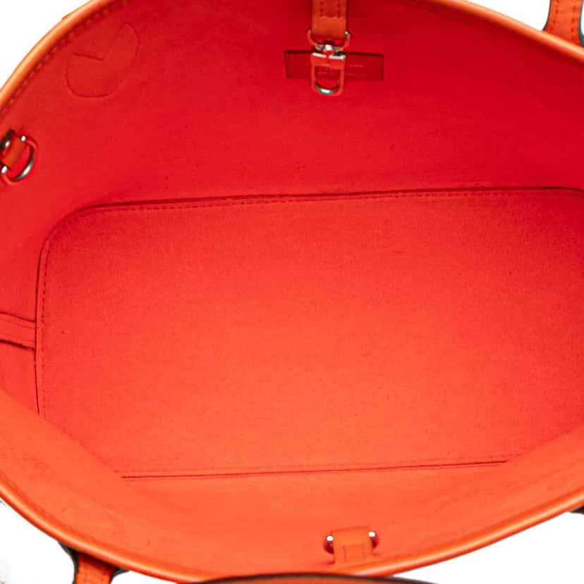 Louis Vuitton Epi Neverfull PM Orange Leather Good condition - Model View