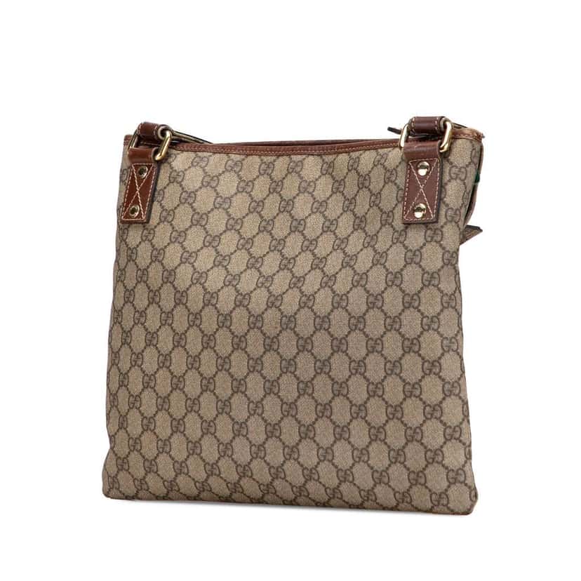 Gucci GG Supreme Web Crossbody Brown Canvas Good condition - Back View
