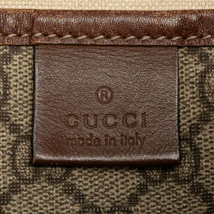 Gucci GG Supreme Web Crossbody Brown Canvas Good condition - Box View