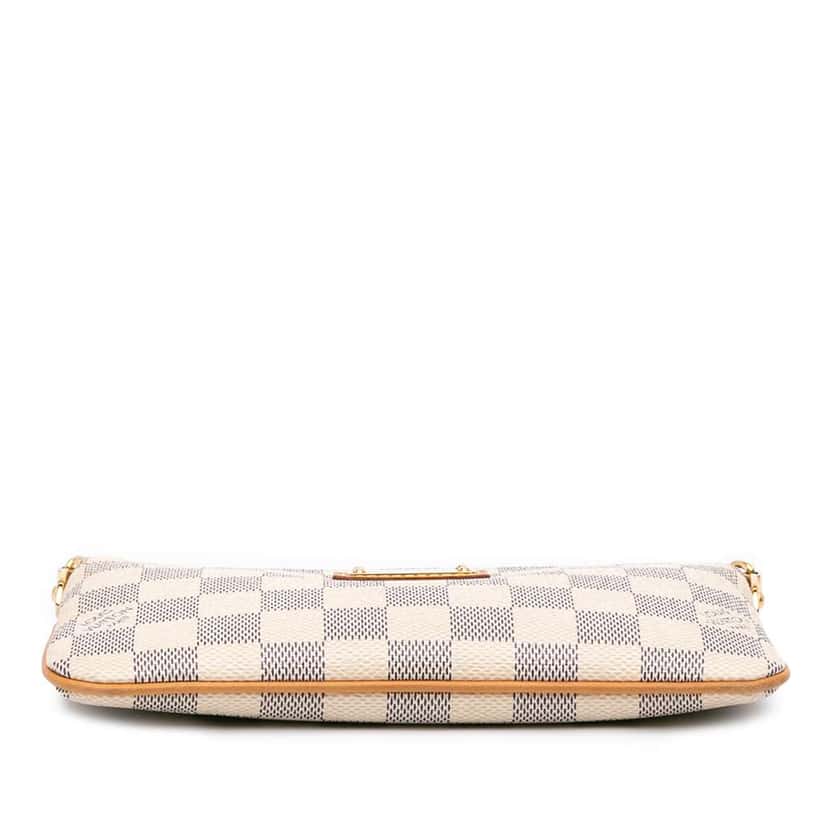 Louis Vuitton Damier Azur Pochette Milla MM White Canvas Good condition - Inside View