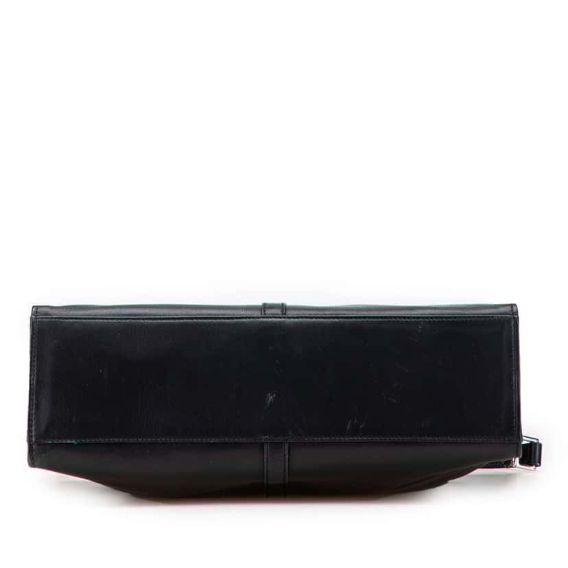 Gucci Calfskin Jackie Shoulder Bag Black Leather Good condition - Inside View