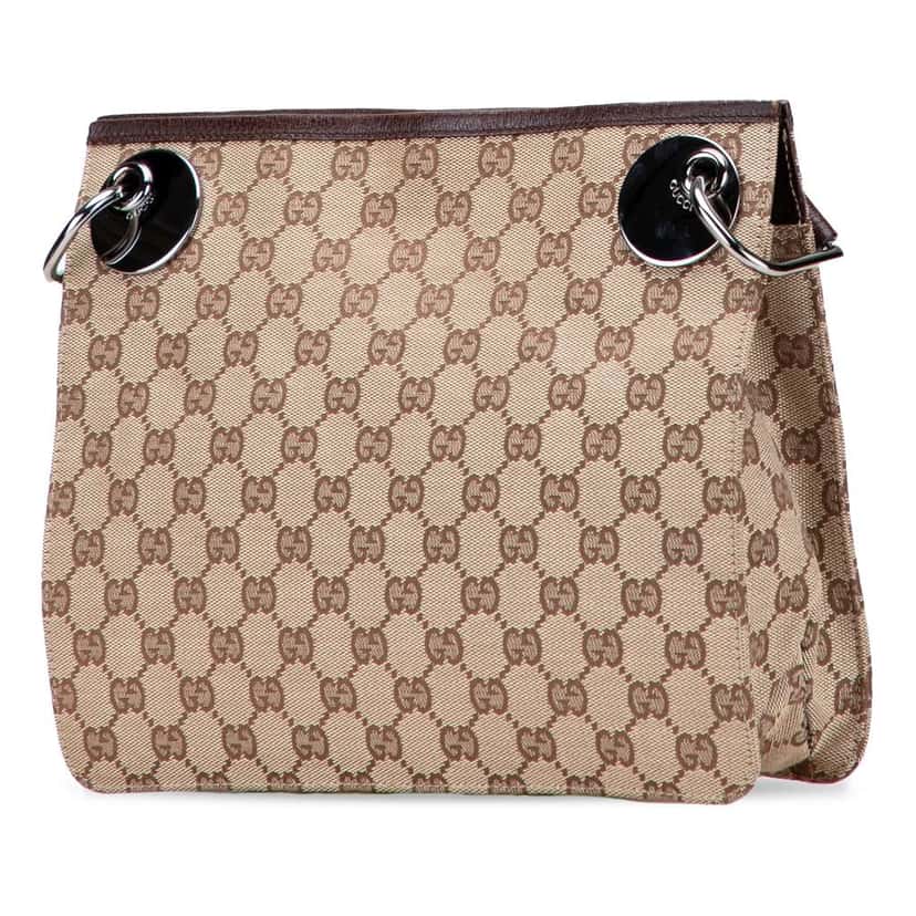 Gucci GG Canvas Eclipse Crossbody Brown Canvas Good condition - Back View