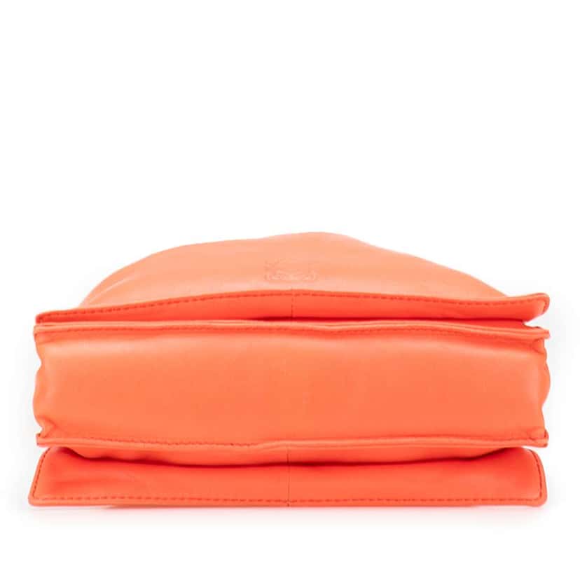 Loewe Mini Nappa Flamenco Tassel Crossbody Orange Leather Good condition - Inside View