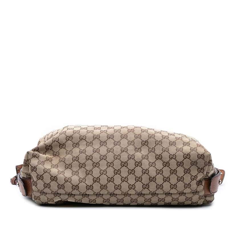 Gucci Large GG Canvas Bamboo Bar Tote Brown Canvas Good condition - Inside View