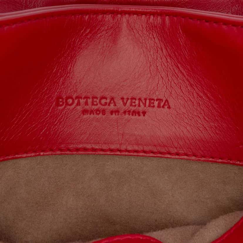 Bottega Veneta Mini Nappa Intrecciato Roma Satchel Red Leather Good condition - Box View