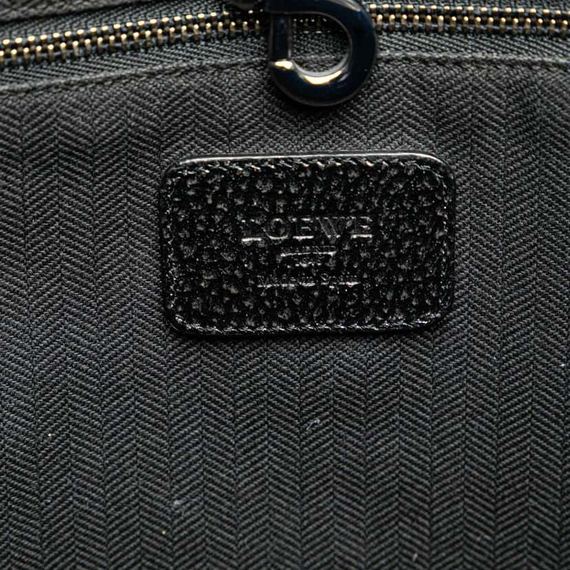 Loewe Small Metallic Calfskin Heritage Tote Brown Leather Good condition - Box View