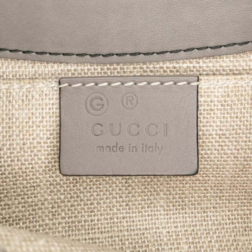Gucci Mini Microguccissima Emily Crossbody Grey Leather Good condition - Box View